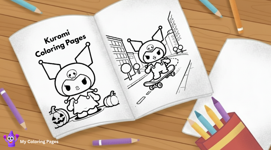 Kuromi Coloring Pages