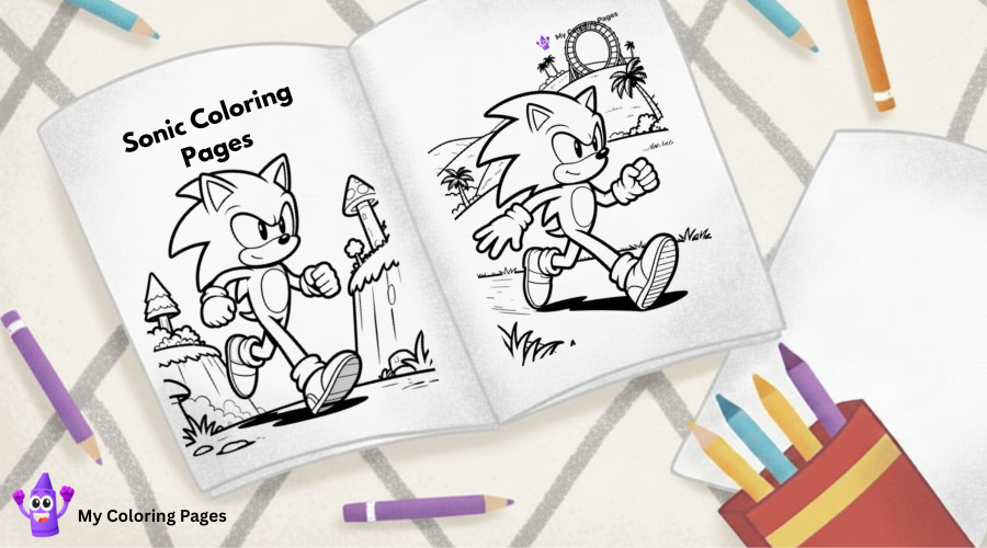 Sonic Coloring Pages