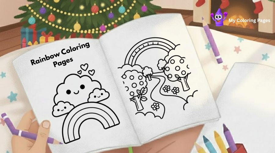 Rainbow Coloring Pages