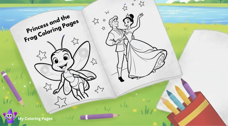 Princess And The Frog Coloring Pages