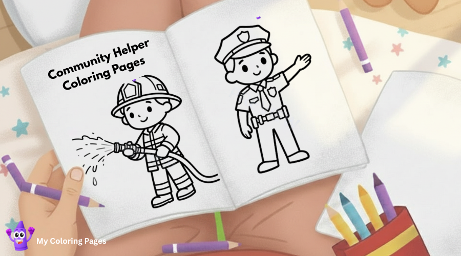 Community Helper Coloring Pages