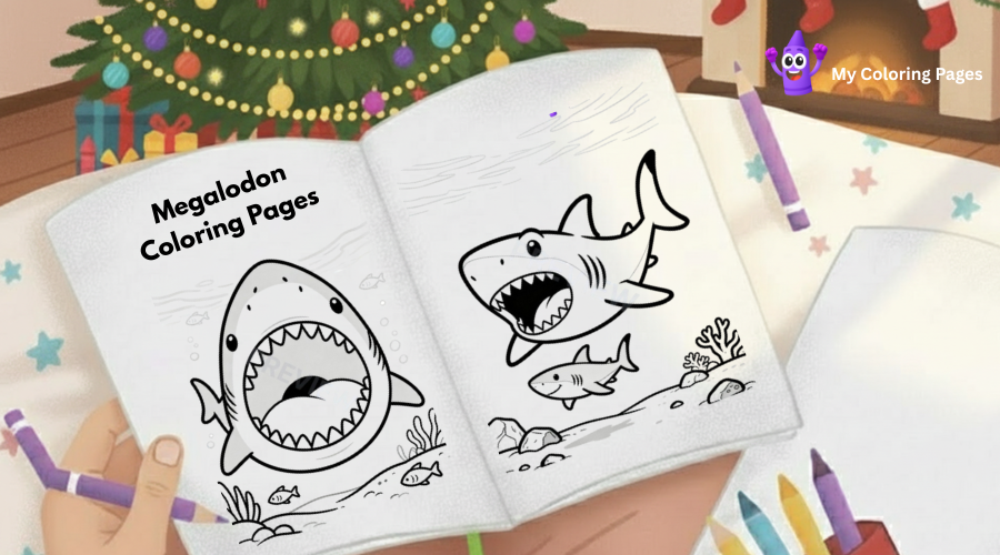 Megalodon Coloring Pages