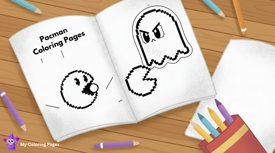 Pacman Coloring Pages