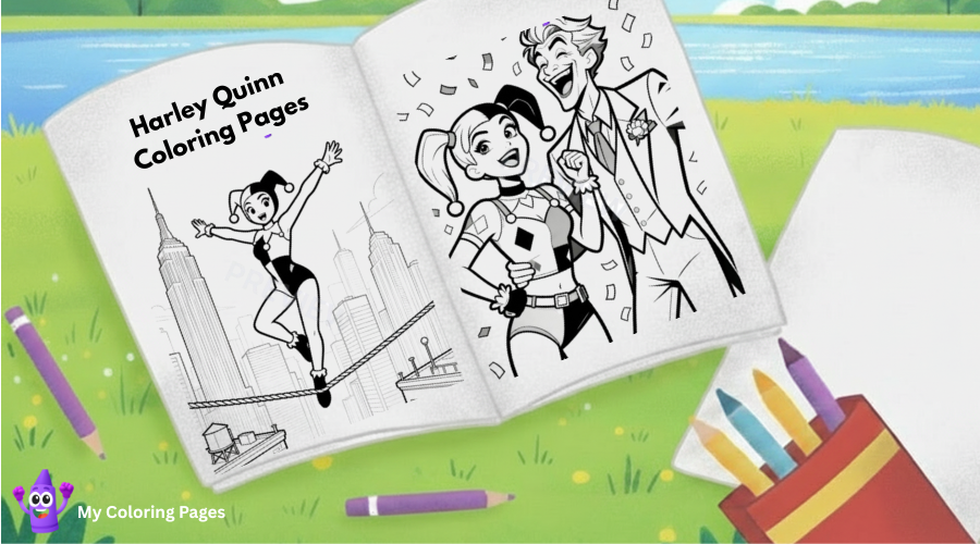 Harley Quinn Coloring Pages