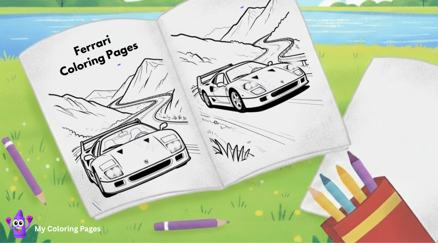 Ferrari Coloring Pages