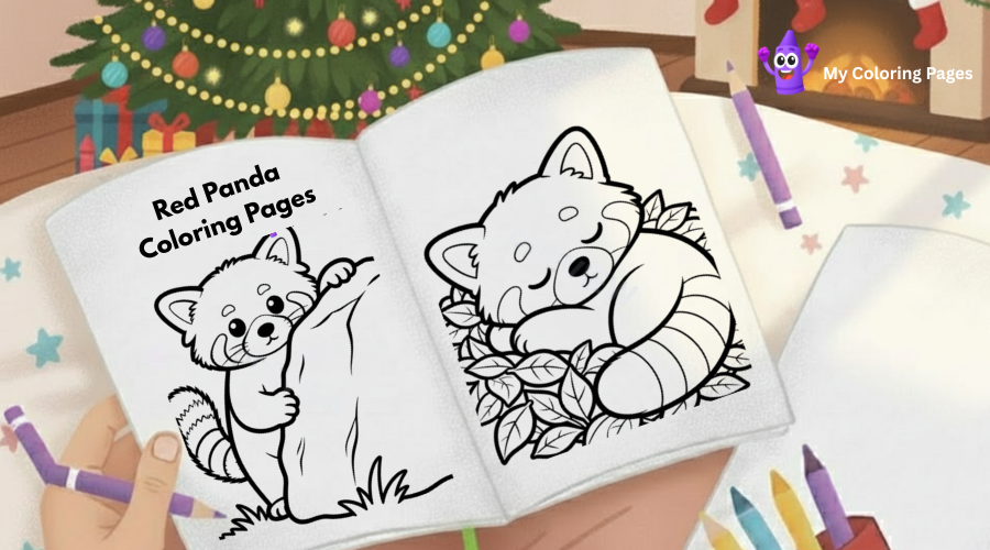 Red Panda Coloring Pages