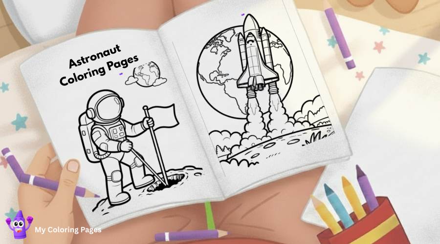 Astronaut Coloring Pages