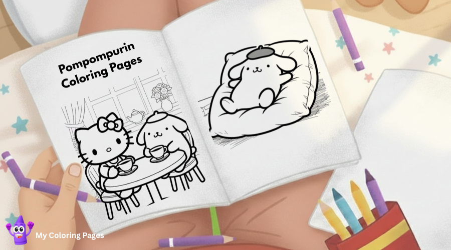 Pompompurin Coloring Pages