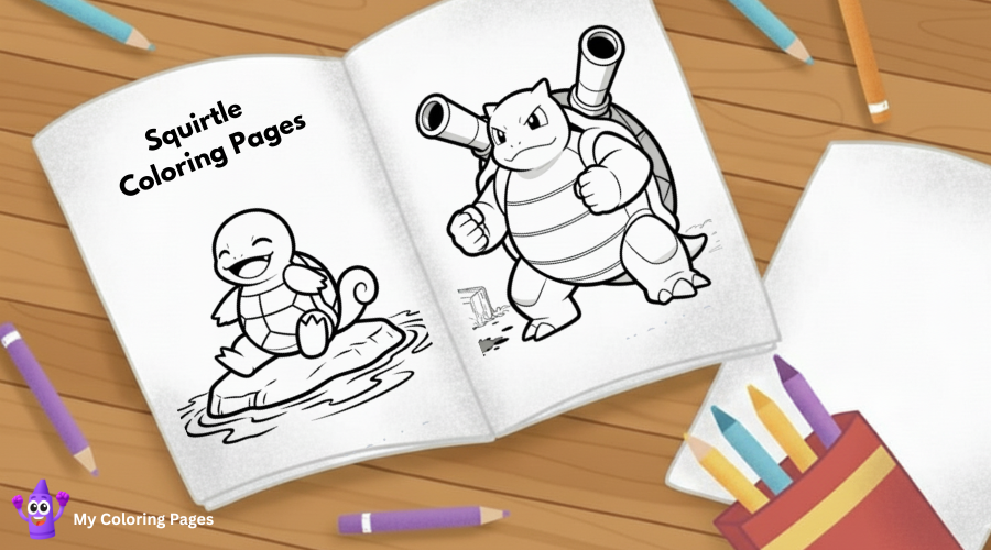 Squirtle Coloring Pages