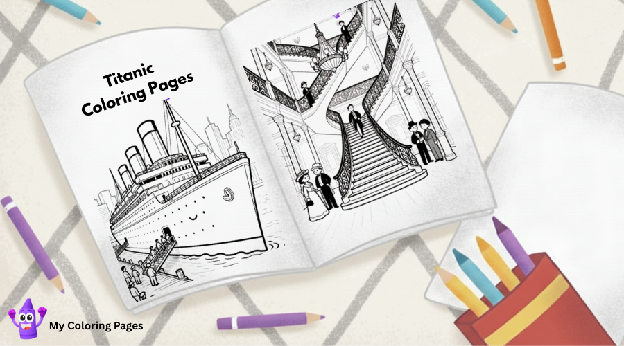 Titanic Coloring Pages
