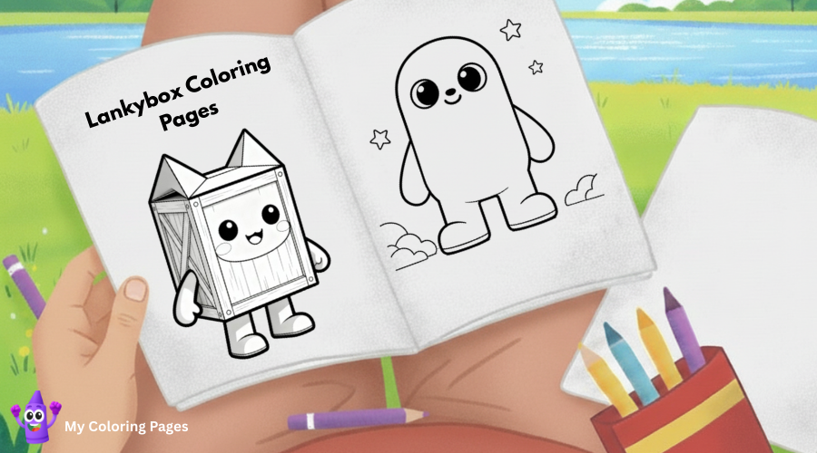 Lankybox Coloring Pages