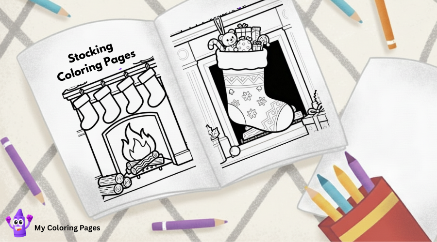 Stocking Coloring Pages