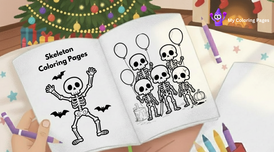 Skeleton Coloring Pages