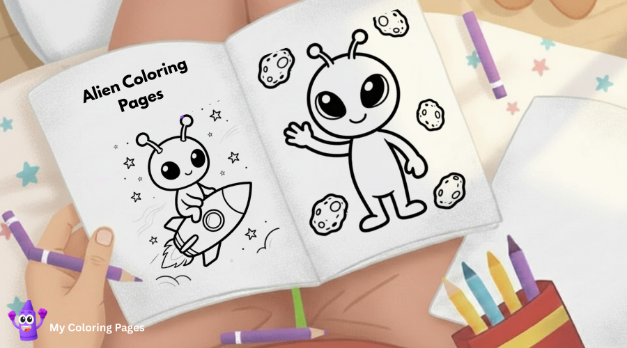 Alien Coloring Pages