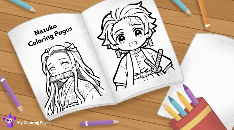 Nezuko Coloring Pages