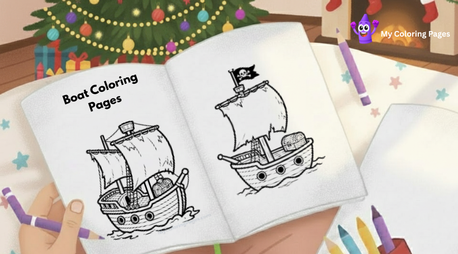 Boat Coloring Pages