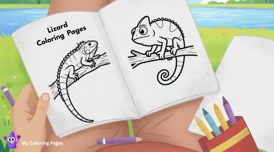 Lizard Coloring Pages