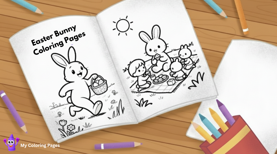 Easter Bunny Coloring Pages