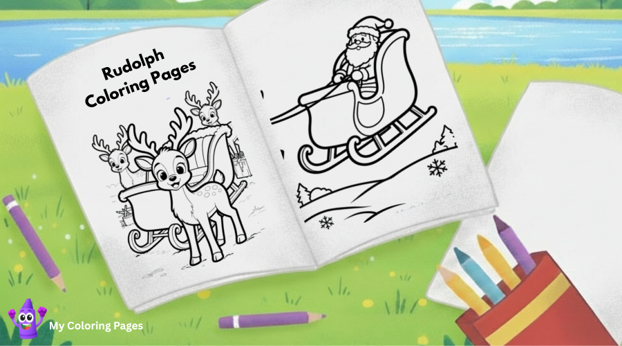 Rudolph Coloring Pages