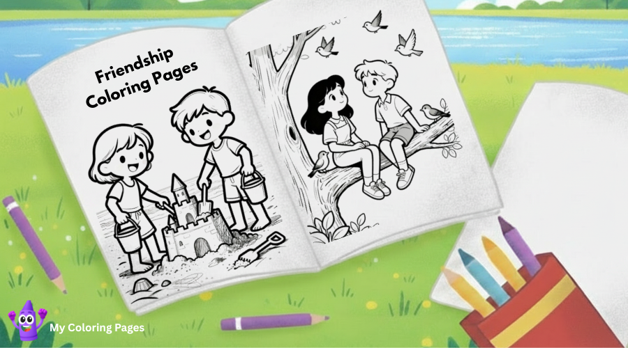 Friendship Coloring Pages
