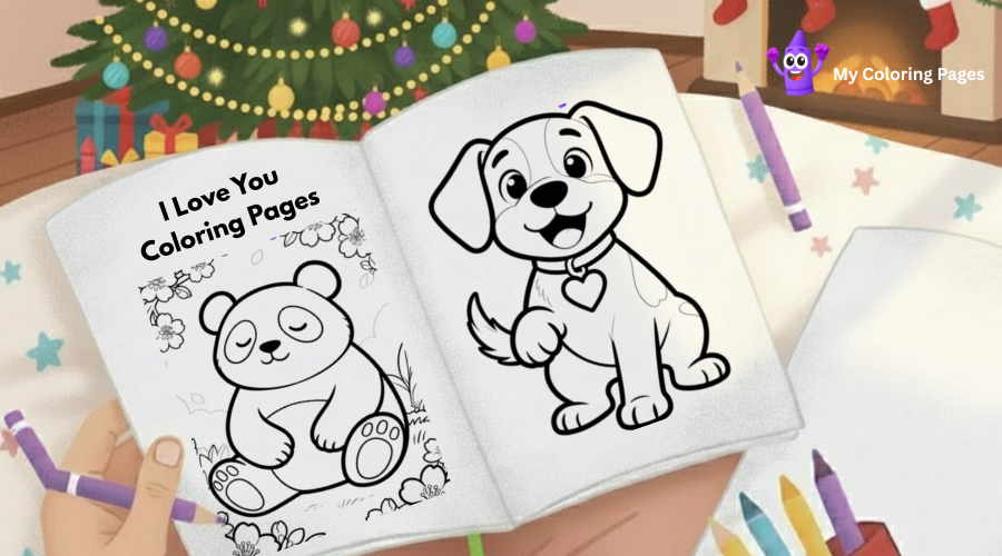 I Love You Coloring Pages