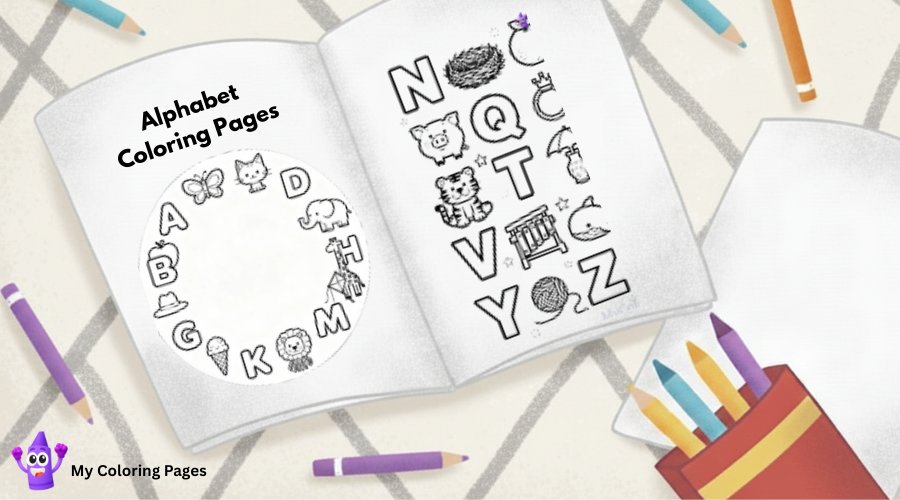 Alphabet Lore Coloring Pages