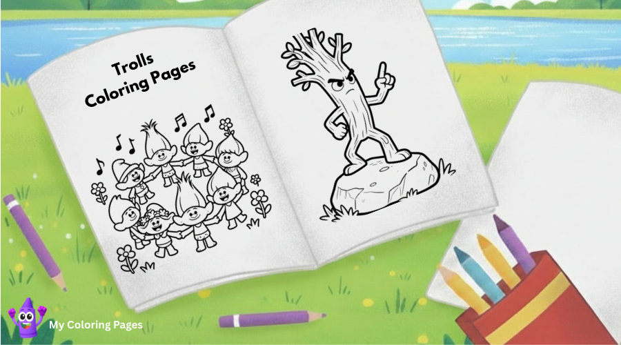 Trolls Coloring Pages