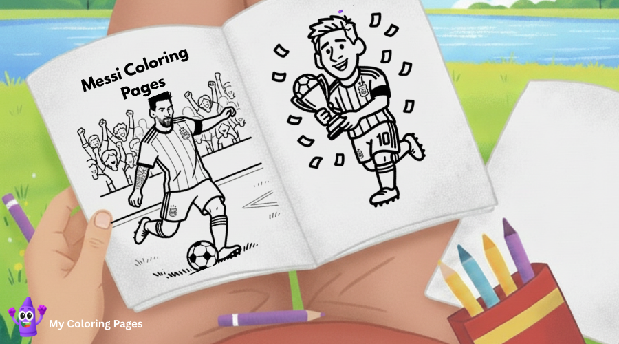 Dibujos de Messi para colorear