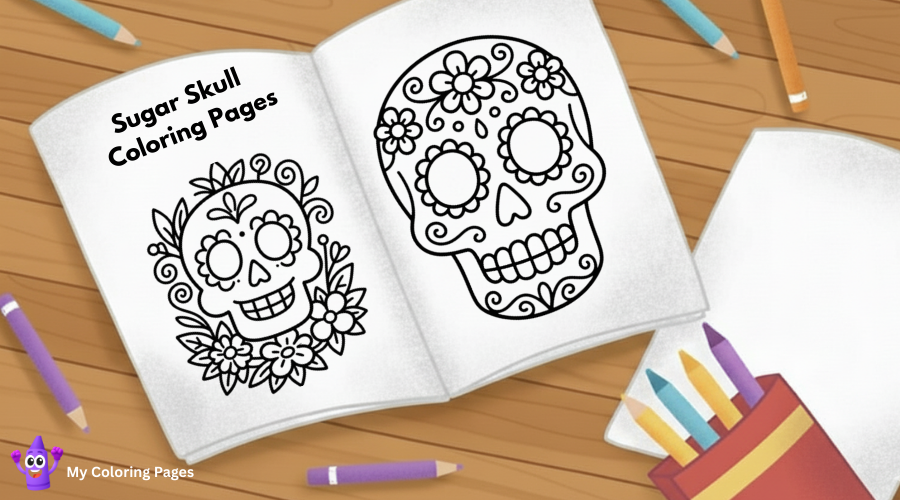Sugar Skull Coloring Pages