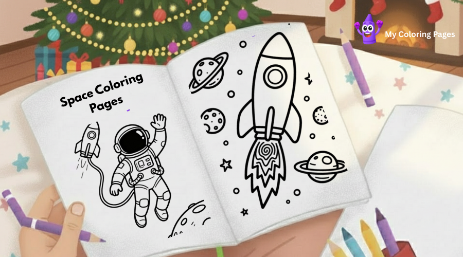 Space Coloring Pages