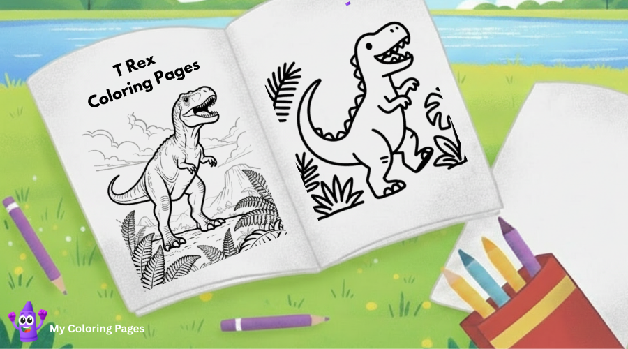 Dibujos de T-Rex para colorear