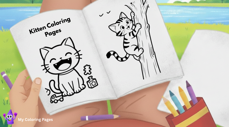 Kitten Coloring Pages