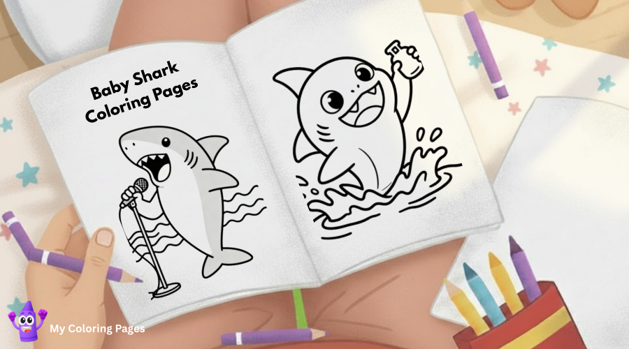 Baby Shark Coloring Pages