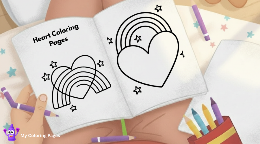 Dibujos de corazones para colorear