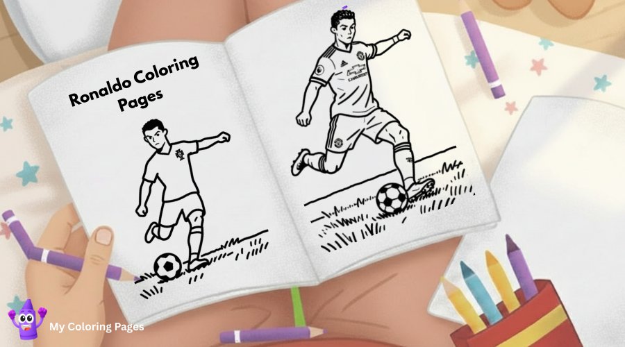 Dibujos de Cristiano Ronaldo para colorear