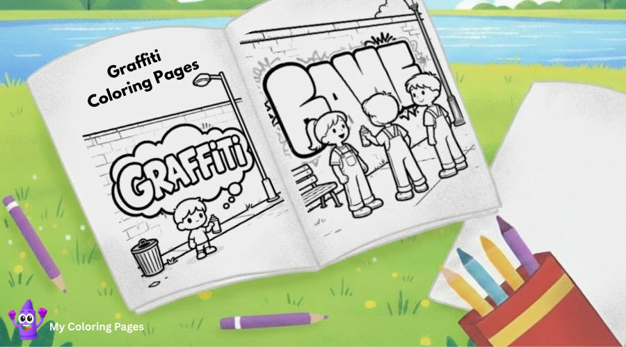 Graffiti Coloring Pages