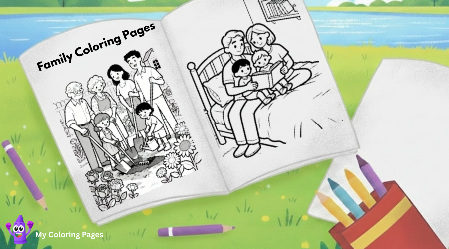 Family Coloring Pages