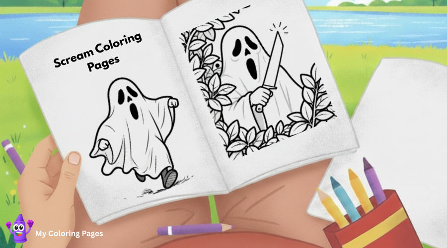 Scream Coloring Pages