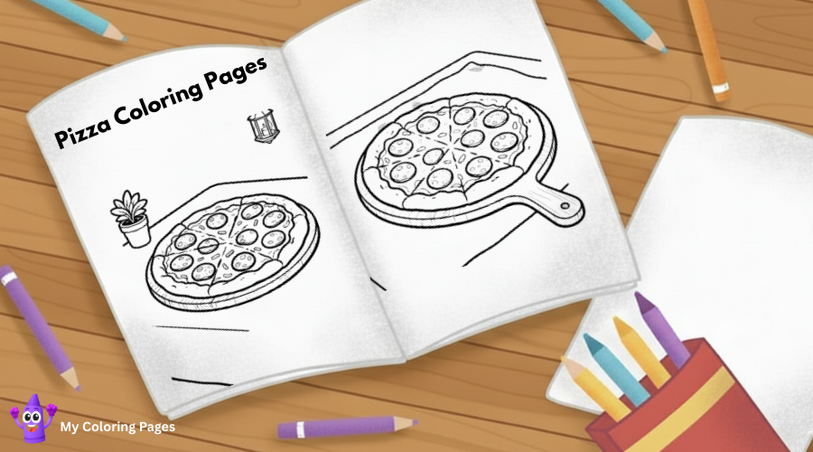 Pizza Coloring Pages