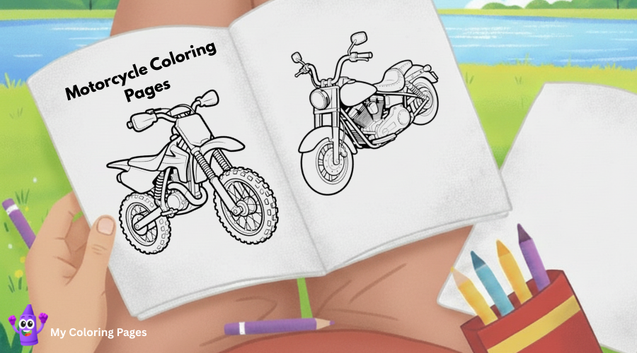 Motorcycle Coloring Pages