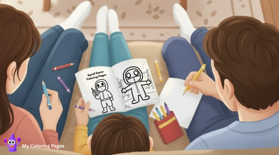 Squid Game Coloring Pages