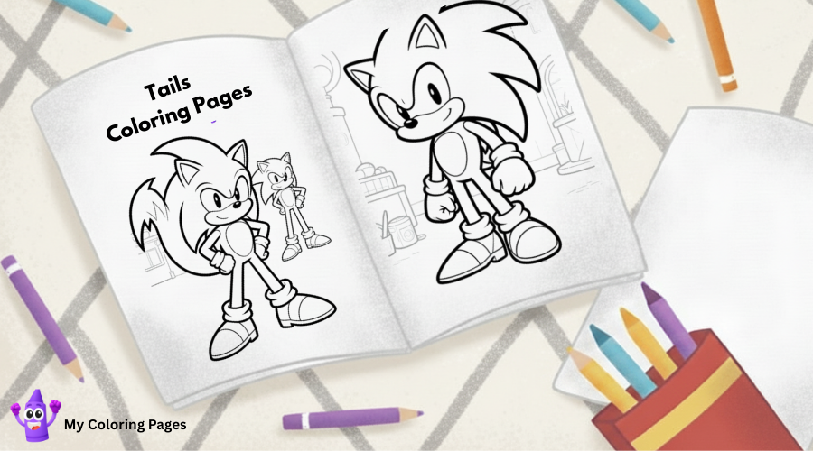 Tails Coloring Pages