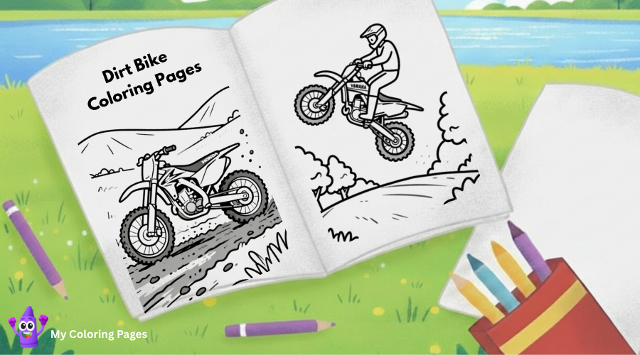 Dirt Bike Coloring Pages