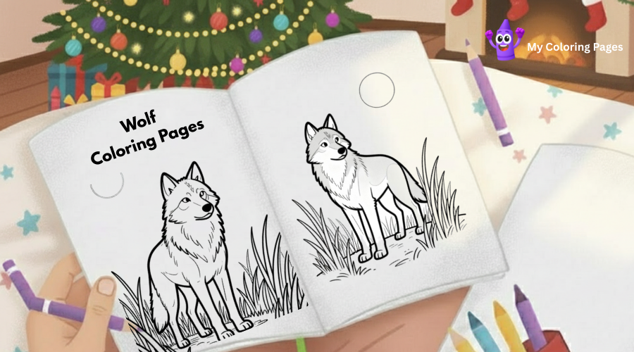 Dibujos de lobos para colorear