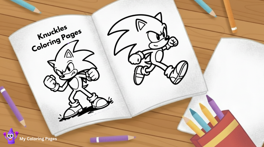 Knuckles Coloring Pages