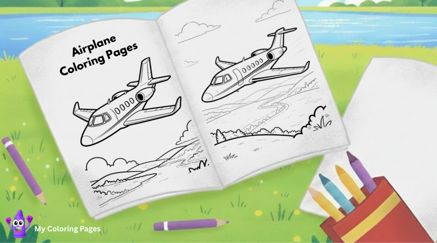 Airplane Coloring Pages