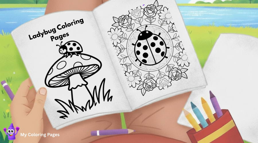 Dibujos de mariquitas para colorear