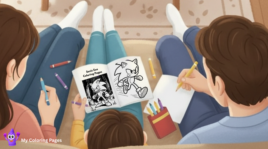 Sonic Exe Coloring Pages