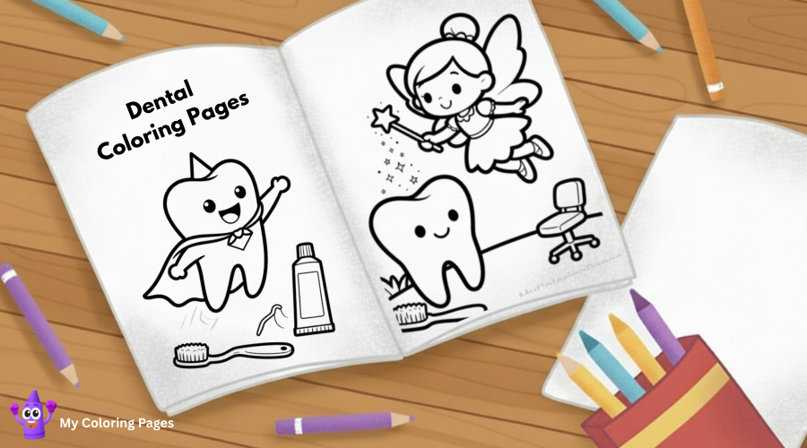 Dental Coloring Pages