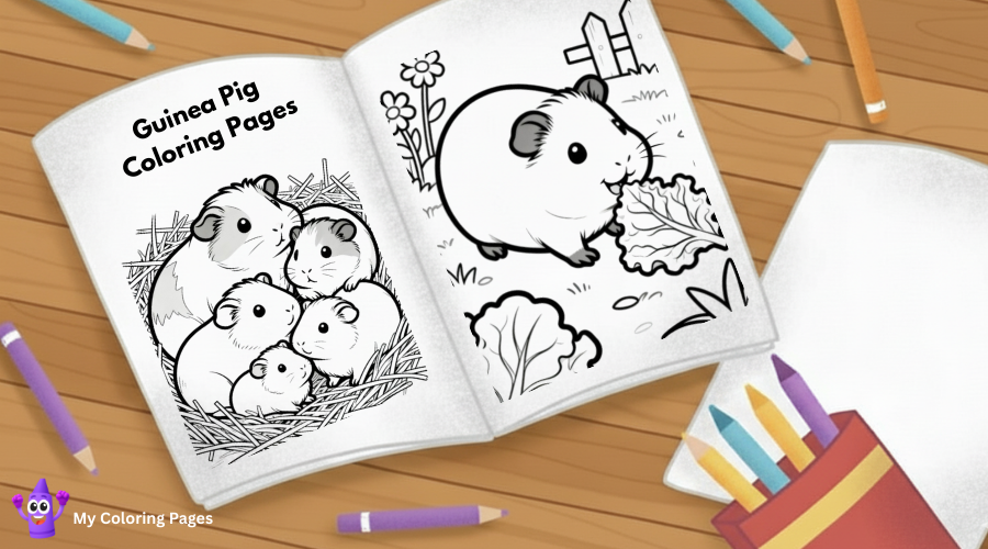 Guinea Pig Coloring Pages
